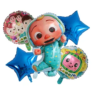 5pcs/set Cocomelon Balloon Garland Set for Kids Birthday Baby Shower Cocomelon Theme Party