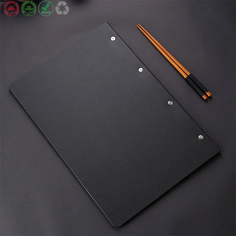 Customized Restaurant A4/A5 Leather Menu holder