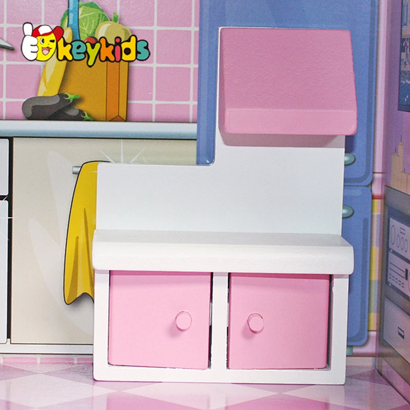 Top Sale Classic Kids Wooden Barbie Girl House For Wholesale W06A139