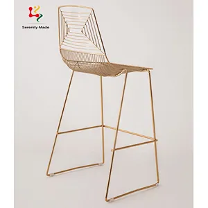 Metal bar stool