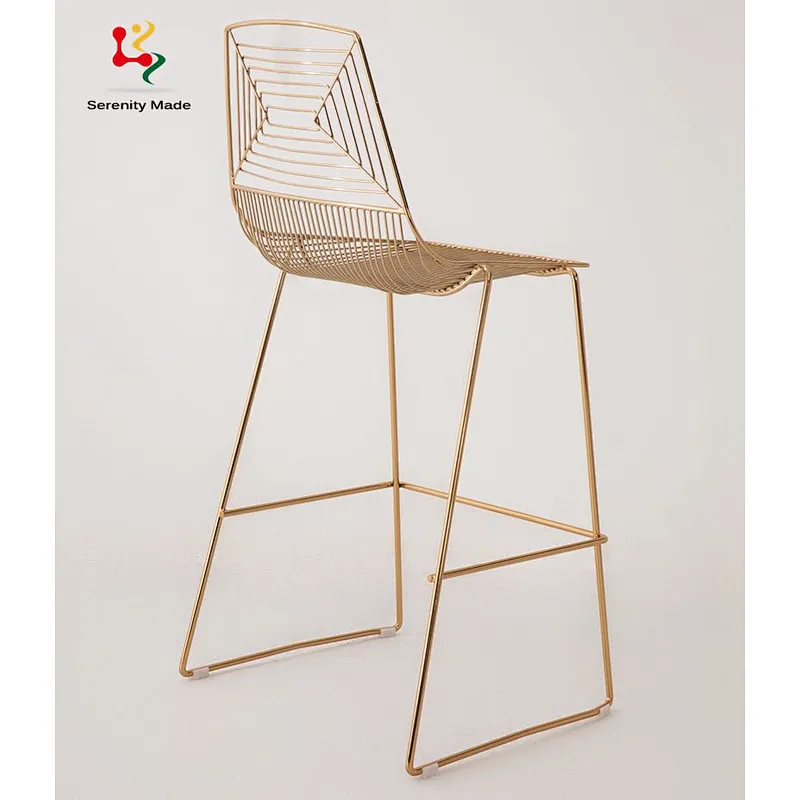 Metal bar stool