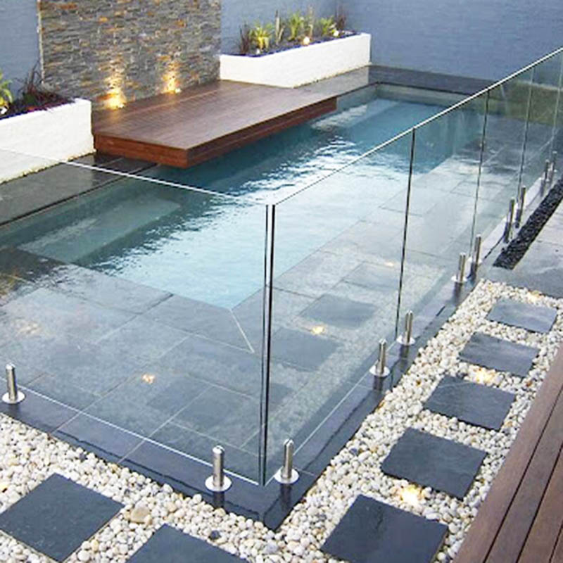 Gelagertes Balustradensystem für Chug-Glasscheibengeländer