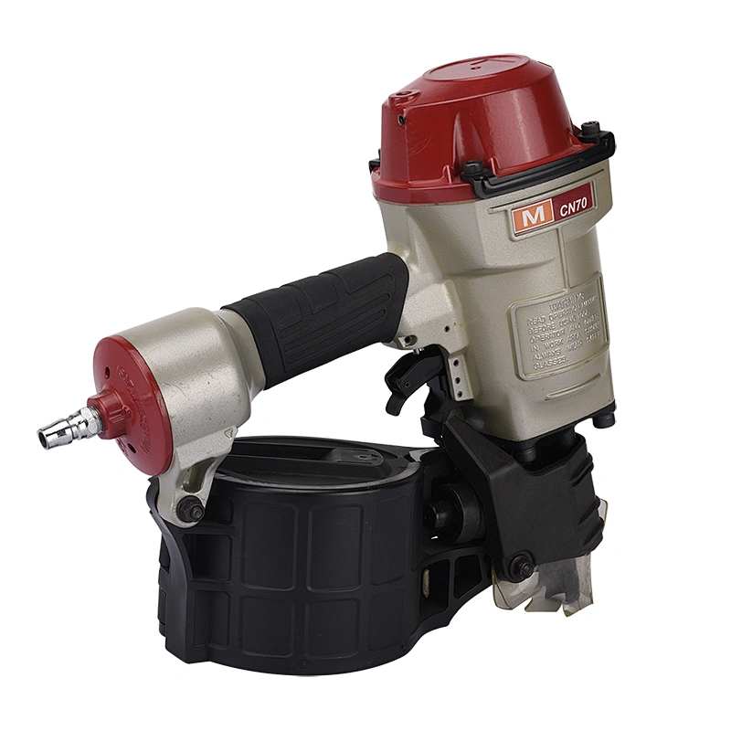 RONGPENG Coil Pallet Nailer MCN70 Nail Gun 15 Degree Flat Wire Welded Nails Wooden Framing Nailer