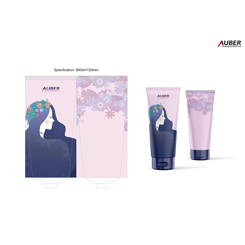 Purple Beauty for women cosmetic tube