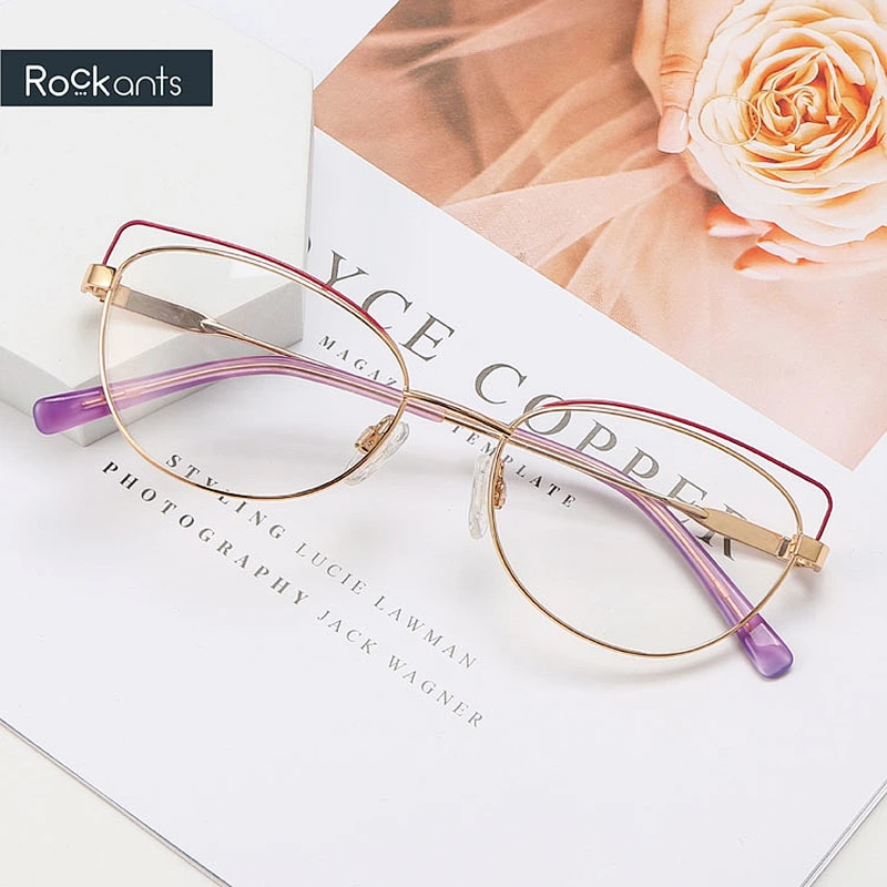 High quality durable glasses frame fashion cat eye metal optical glasses frame