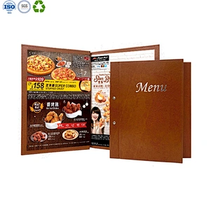 PU menu holder with screw