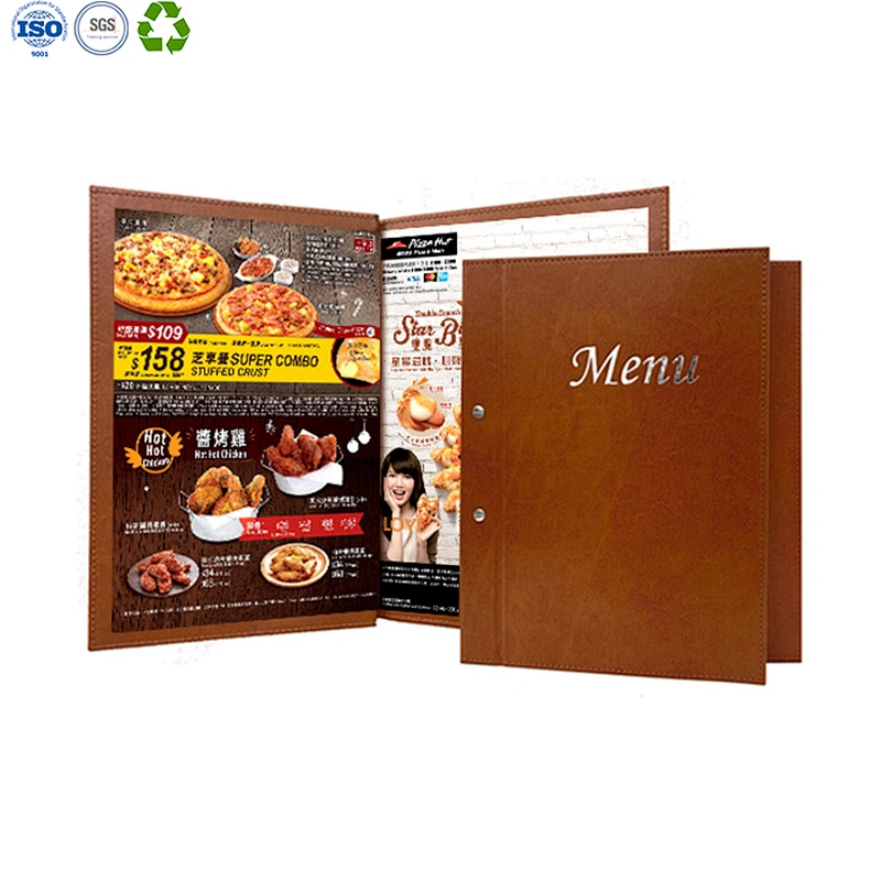 PU menu holder with screw