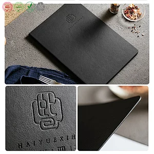 Customized Restaurant A4/A5 Leather Menu holder