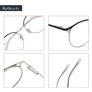 Good quality fashion round metal optical frame glasses eyeglasses optical frame