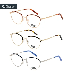 China wholesale brand design cat eye metal optical frame eyeglasses frames styles