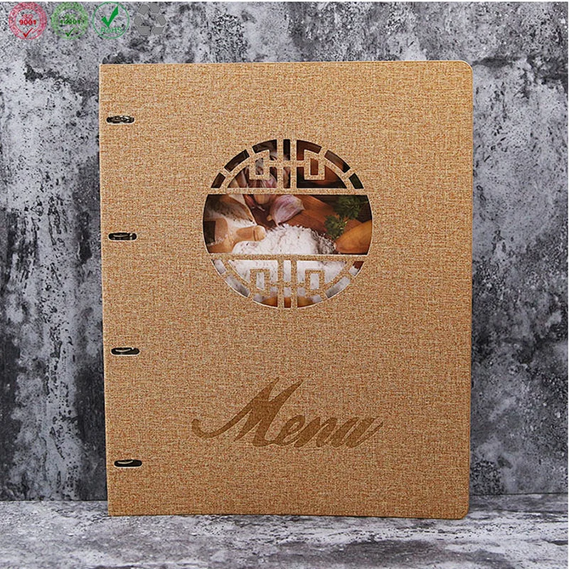 Menu cover multiple holder plastic sheets