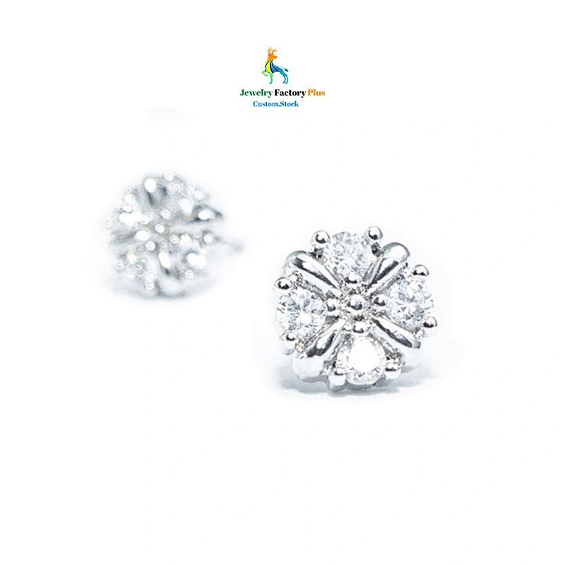 flower shaped stud earrings