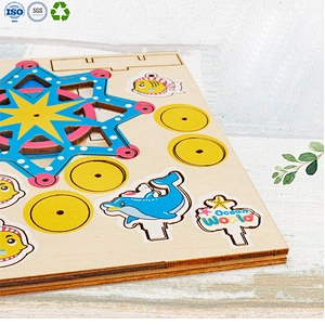 Ferris wheel wind up toys kids play 3d diy wooden music box