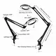 New design Dimmable Magnifying Desk Light Task Light with Clamp 3 Colors Lamp  LED Magnifier Lamp for Beauty reading lighting