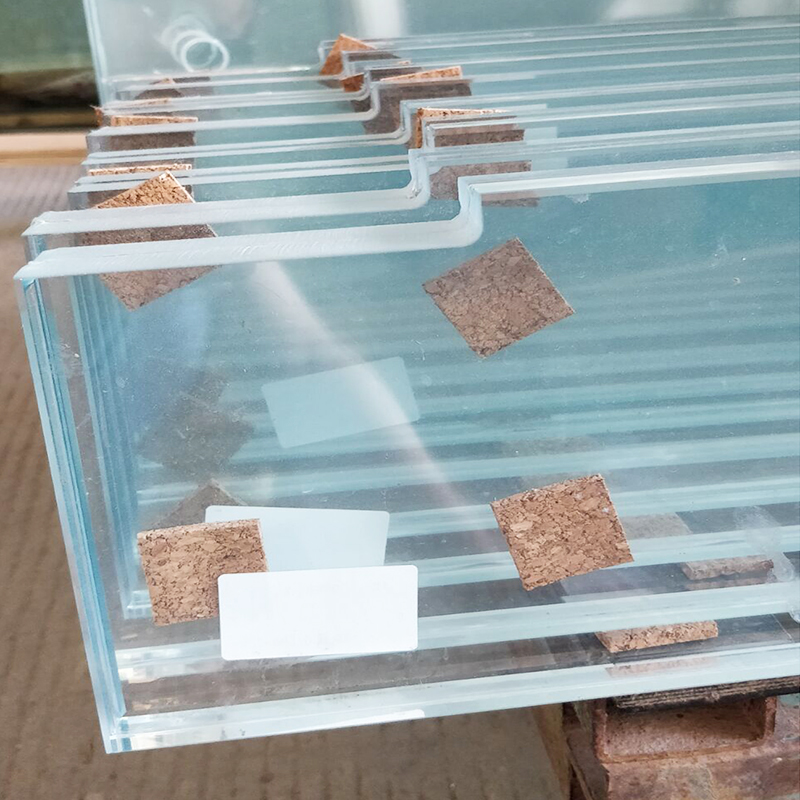 21.52mm 10.10.2 vidrio vsg laminado templado PVB extra cristalino bajo en hierro