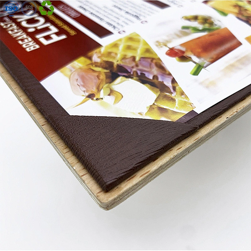 Wooden menu holder