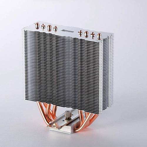 Aluminum Folded Fin Heatsink with 4 Pipes