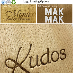 Wooden menu holder