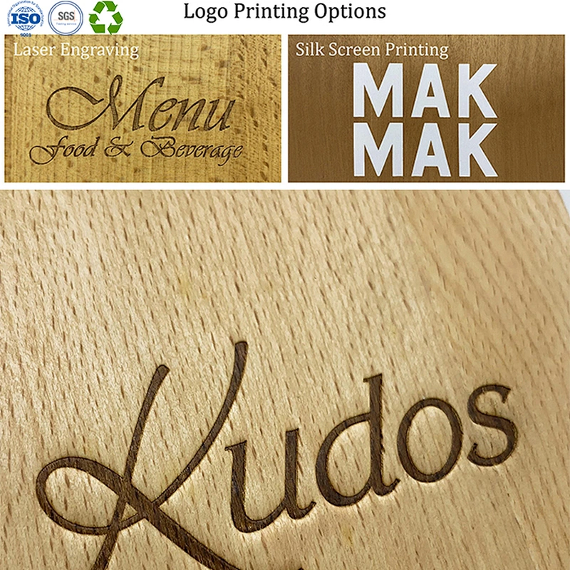 Wooden menu holder