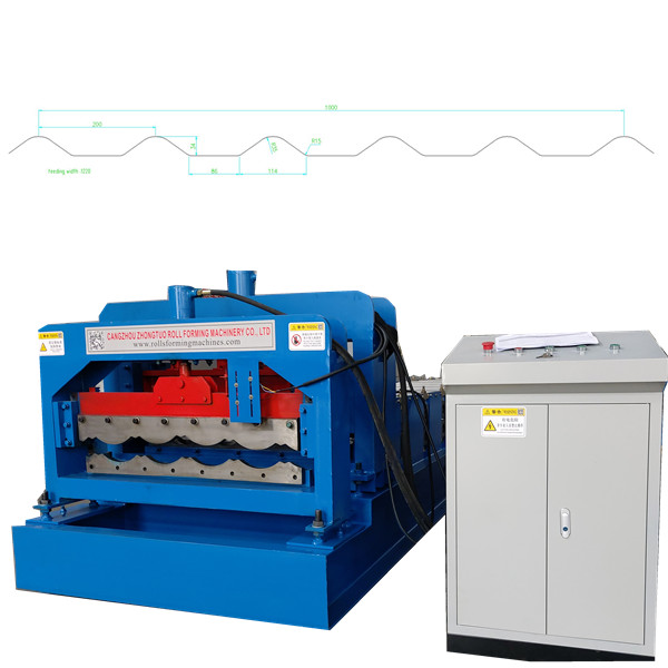 Metal Step Tile Roll Forming Machine Glazed Tile Roofing Sheet Machine