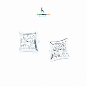 square stud earrings