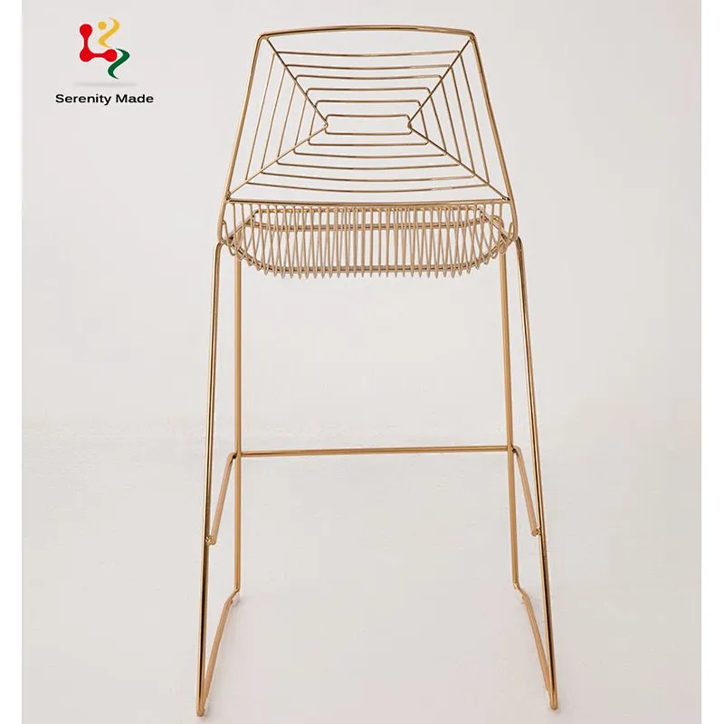 Metal bar stool