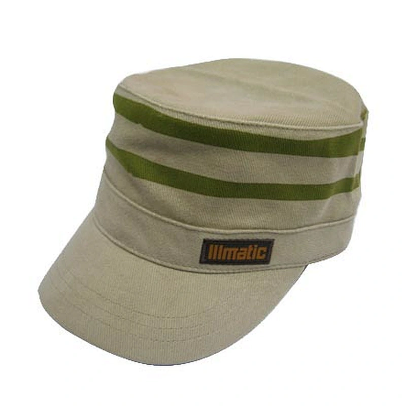 Fashion customized cotton twill  army hat with embroidery