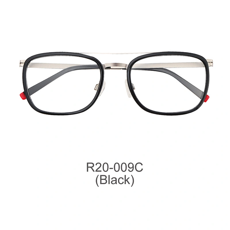 Square Man Metal Acetate Prescription Spectacle Frames Optical,Fashion Glasses Eyewear hot sale Optical Frames Manufacturers