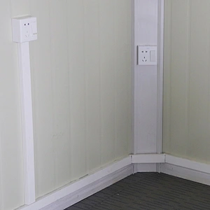 Casa contenedor de paquete plano de panel sándwich para apartamento individual
