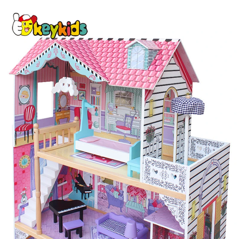 Original Design girls miniature wooden dollhouse supplies for 3 year old W06A220C