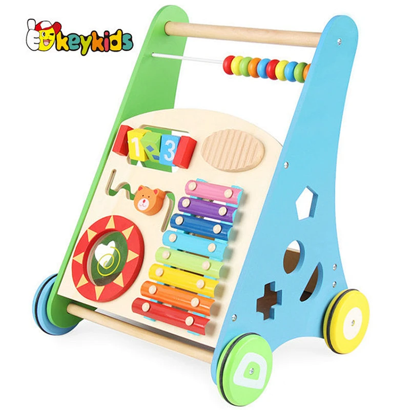 Best Design Wooden Walker For Toddlers For Push Along W08J001