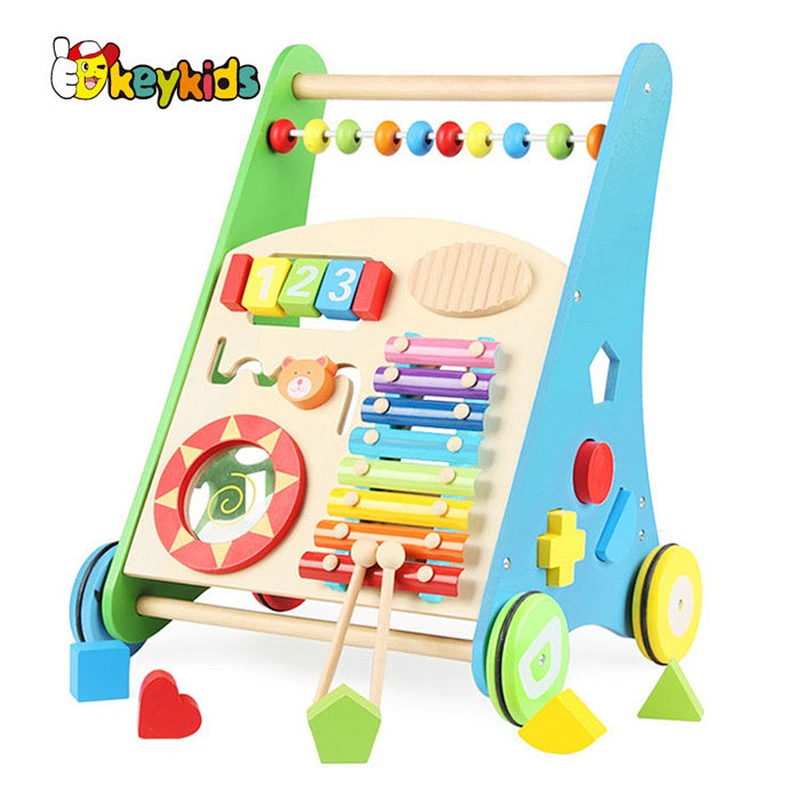 Best Design Wooden Walker For Toddlers For Push Along W08J001