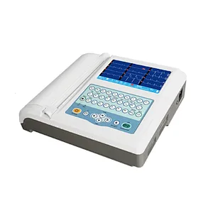 12 channel 12 leads ECG EKG monitor machine