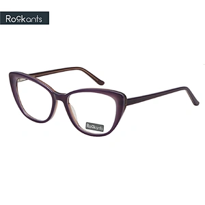 cat eye woman acetate frames fashionable design eyeglasses optical frame