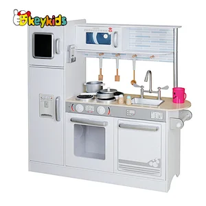 New Original Design large white wooden toy kitchen for children W10C382