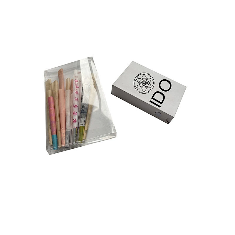 High - end Custom Pre Roll Packaging Box Child Proof Bottom Button Preroll Packaging