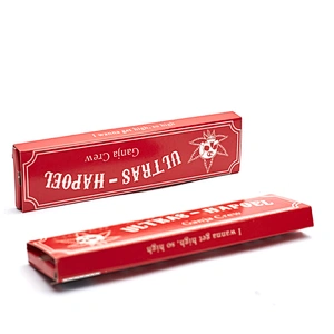 custom design 32 leaves rice bleached paper King size slim rolling paper with filter tips