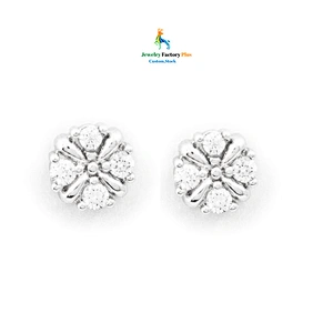 flower shaped stud earrings
