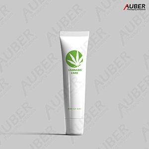 White PE tube for CBD skincare products