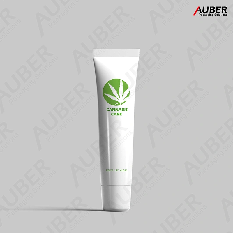 White PE tube for CBD skincare products