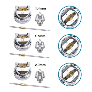Rongpeng H827-B HVLP Spray Gun 600cc Cup Gravity Paint Air Gun For For Primer Finish Coat Painting