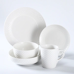EMBOSSED DINNER SET