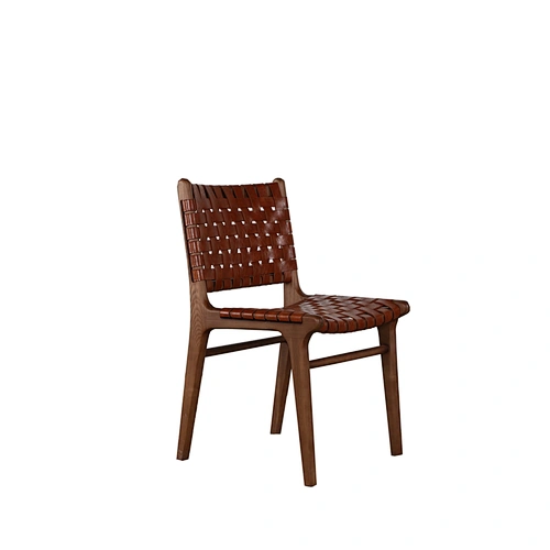 Vintage recycled leather chairs sets
