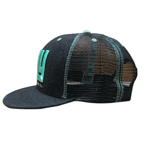 nylon corduroy embroidery trucker mesh snapback cap