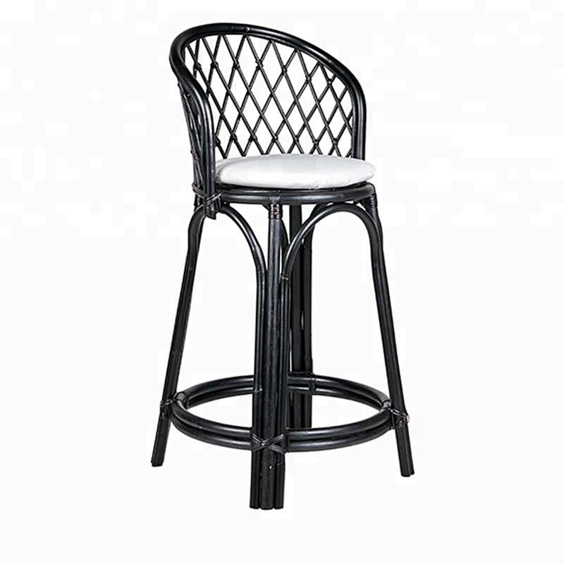 Rattan bar stool