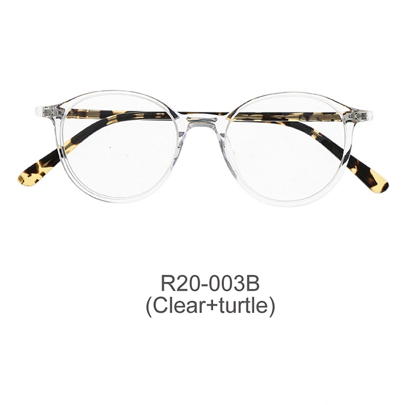 Latest design retro for woman acetate optical frame round eyeglasses