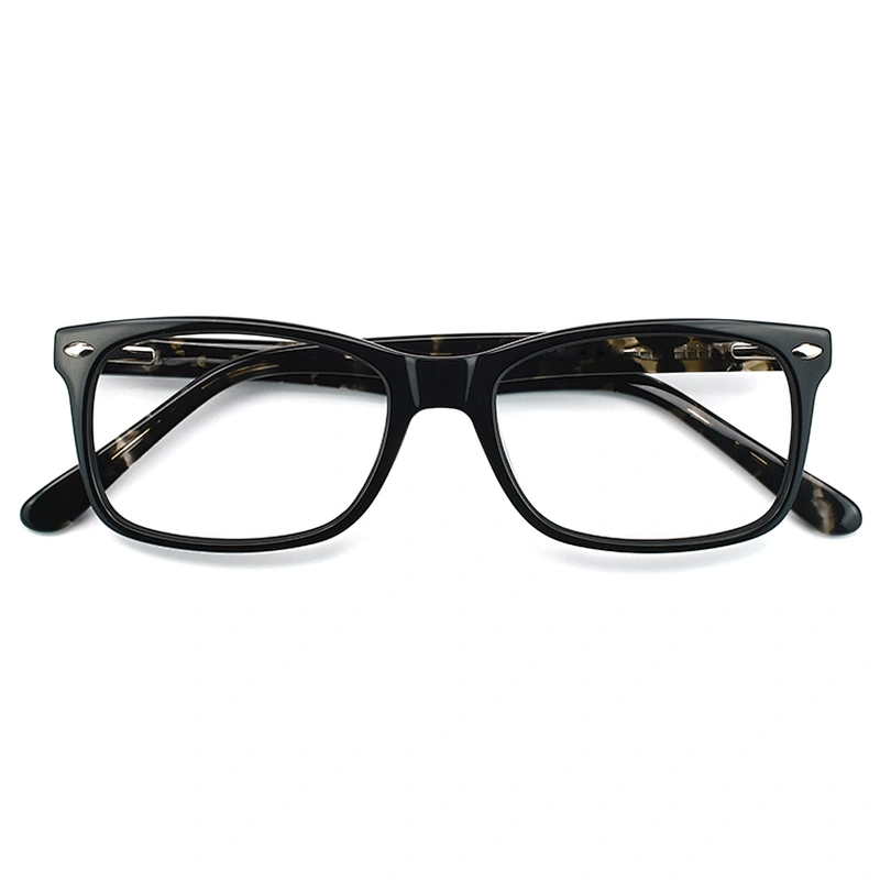 Best Selling Fashion Design Vintage Acetate Eyeglasses square men Optical Frames 2021