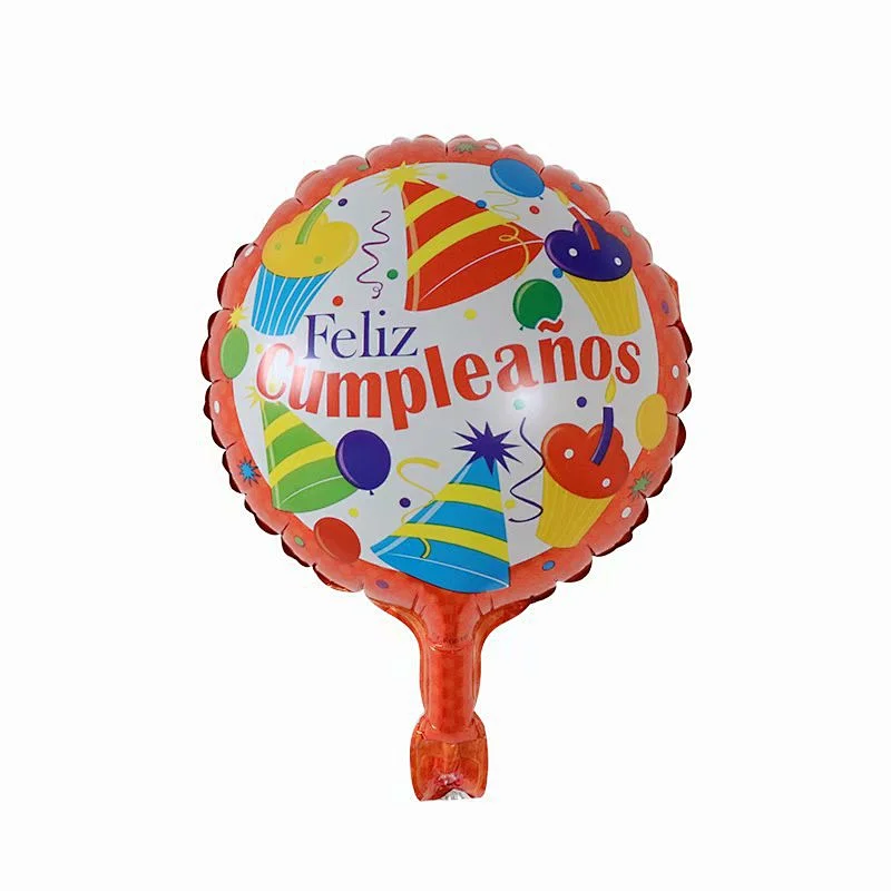 Multi-style 10 inch Spanish Happy Birthday Happy Day Feliz Cumpleanos Feliz Dia Foil Helium Balloons Birthday Party Decorations