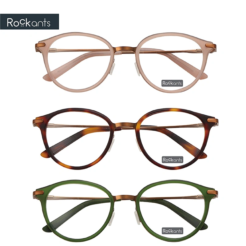 Latest hot sale classic round metal acetate glasses handmade optical eyeglasses frames