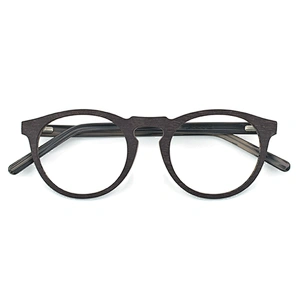 Prescription Eyeglasses Frames For Men and Women Wood Grain Optical Glasses Frame with Clear Lens